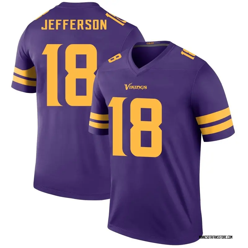 Youth Purple Legend Justin Jefferson Minnesota Color Rush Jersey
