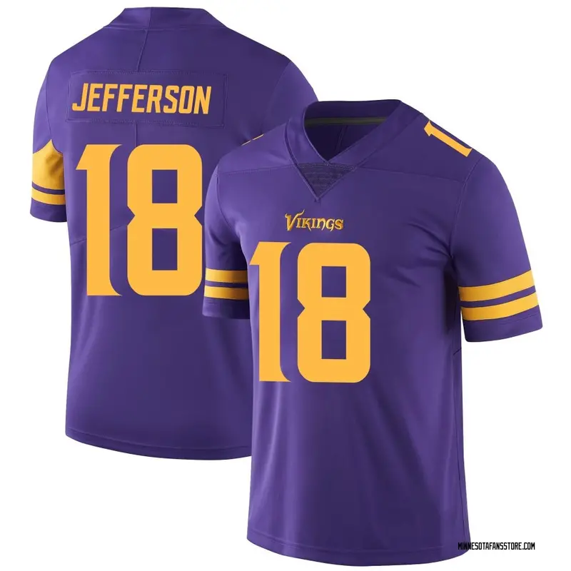 Youth Purple Limited Justin Jefferson Minnesota Color Rush Jersey